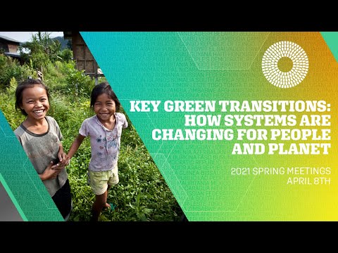 Key Green Transitions: How Systems Are Changing for People and Planet | 2021 WBG-IMF Spring Meetings