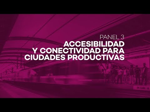 Panel 3: Accesibilidad y conectividad para ciudades productivas