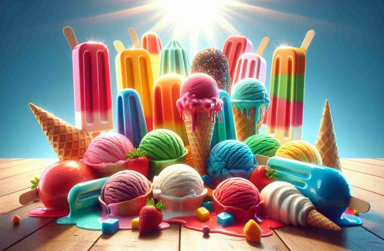 Colorful Ice-Cream Delights Brighten Summer Days