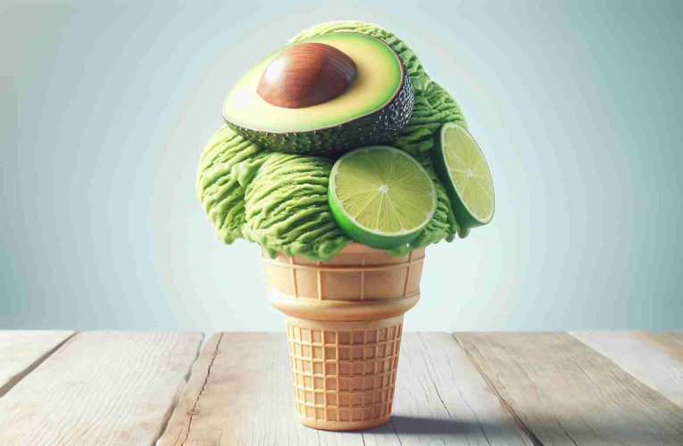 Unique Flavor Fusion: Avocado-Lime Ice Cream Debut